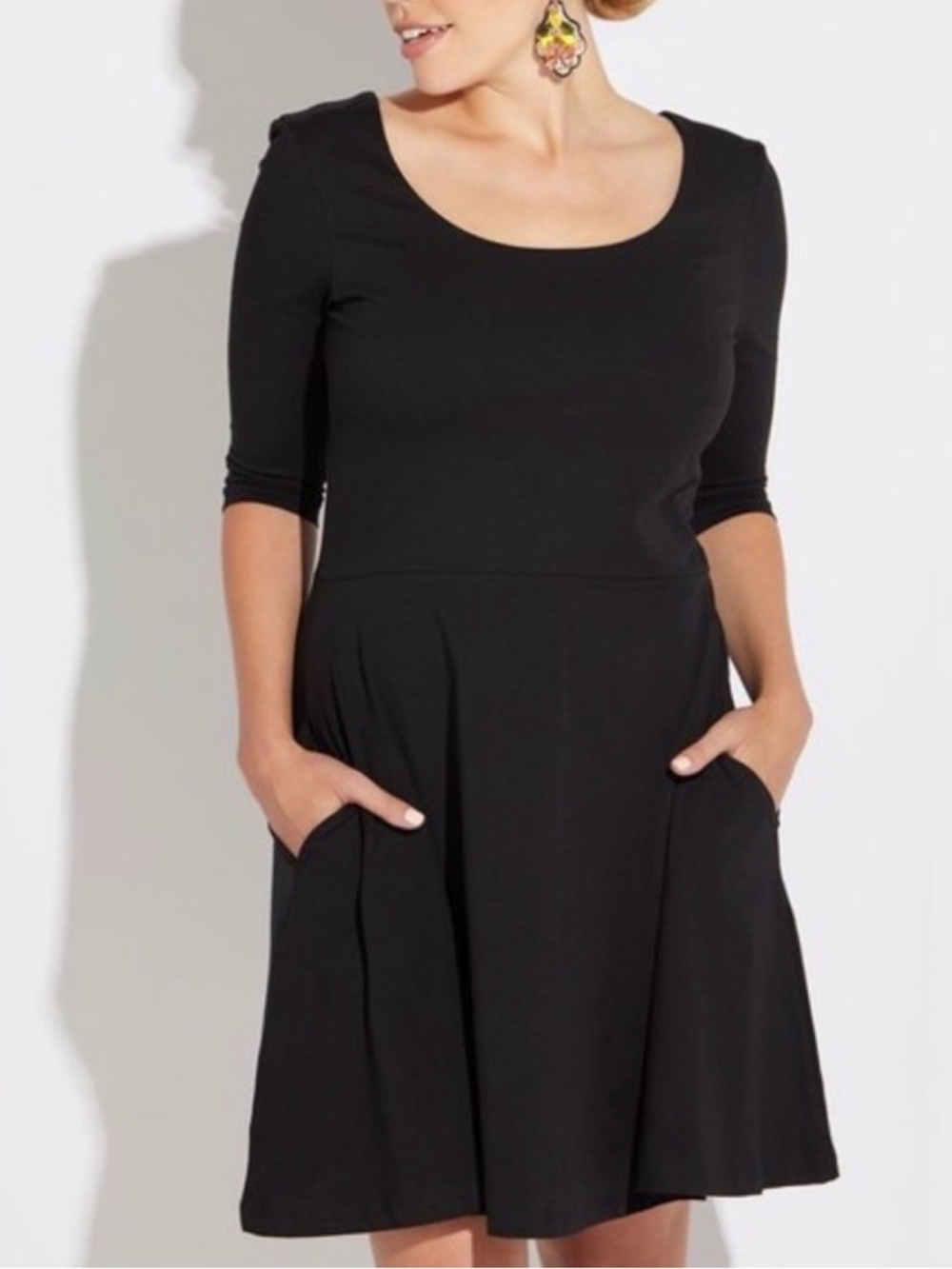 Pact Organic Fit & Flare Dress